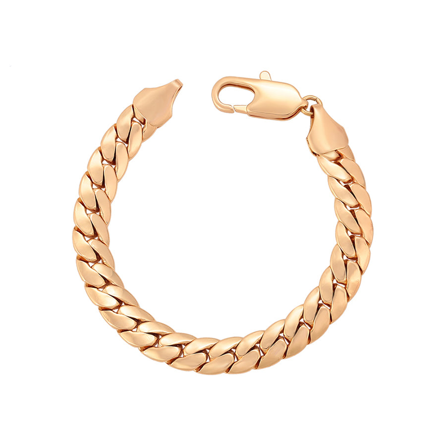 Fashion 18K Gold Plated Herringbone Chain Bracelet