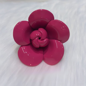 Handmade Buffalo Horn Flower Hair Tie Holder