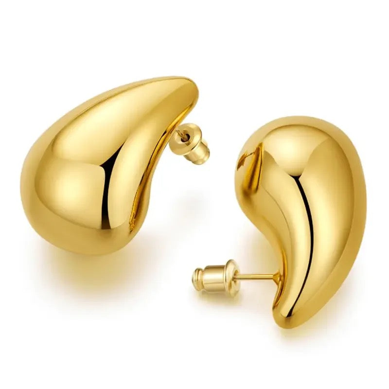 18K Gold Plated Tear Drop Earring