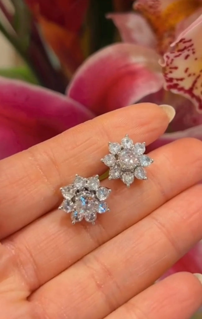 Blooming Radiance Diamond Earring