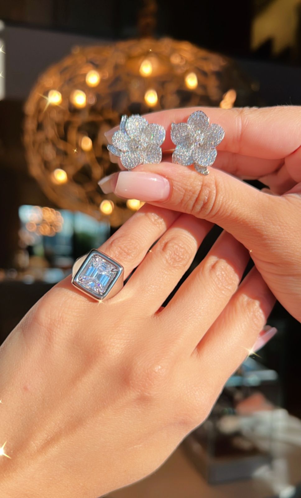 CZ Diamond  Stone Minimal Ring