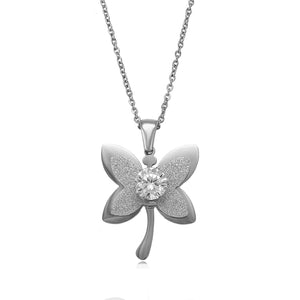 Beautiful Stainless Steel Flower Necklace