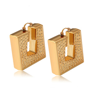 18K gold Plated New Design Puff Earring