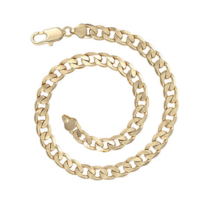 14K Gold Plated Curb Chain Necklace