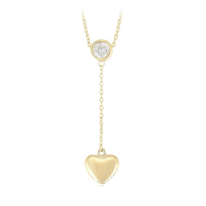 14K Gold Plated Simple Heart Necklace