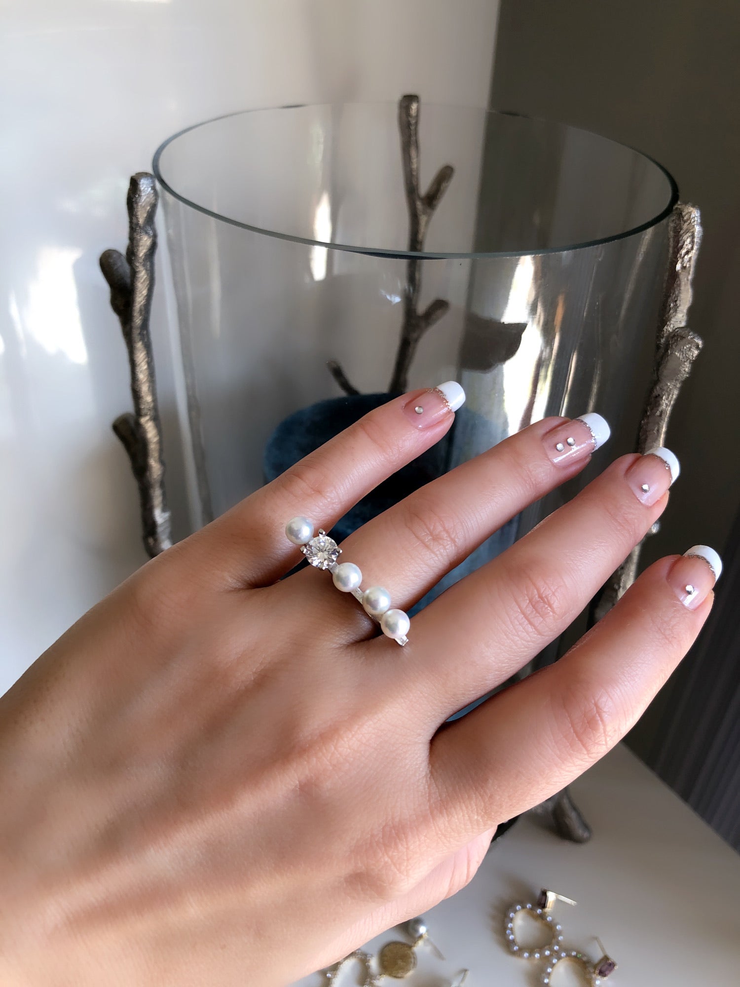 Unique Handmade Pearl Ring